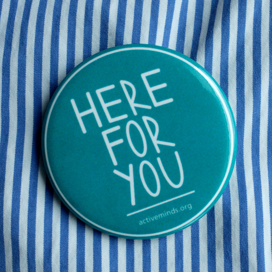#HereForYou Teal Button